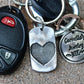 Two Fingerprints form a Heart Keychain