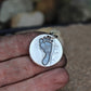 Footprint Charm in Sterling Silver