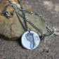 Footprint Charm in Sterling Silver