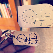 Child's Artwork Keychain