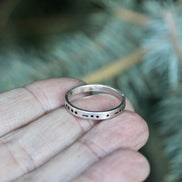 Morse Code in Sterling Silver, You Customize up to 20 Dots & Dashes