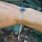 Adjustable Sterling Silver Fingerprint Bracelet
