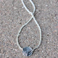 Actual Portion of Dog's Paw Print in Sterling Silver, Adjustable length bracelet