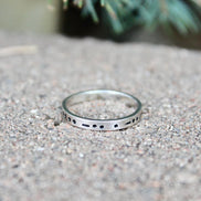 Morse Code in Sterling Silver, You Customize up to 20 Dots & Dashes