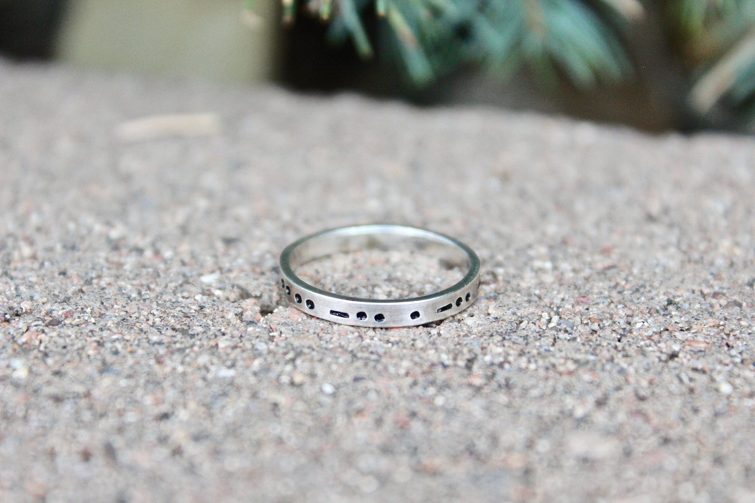 Morse Code in Sterling Silver, You Customize up to 20 Dots & Dashes