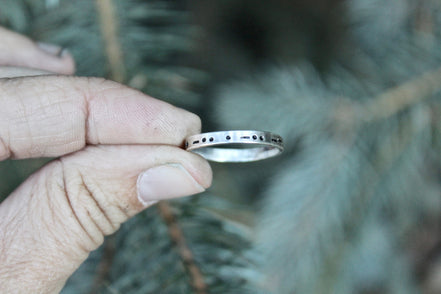 Morse Code in Sterling Silver, You Customize up to 20 Dots & Dashes