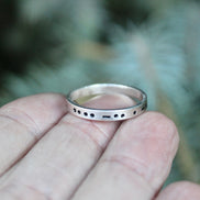 Morse Code in Sterling Silver, You Customize up to 20 Dots & Dashes