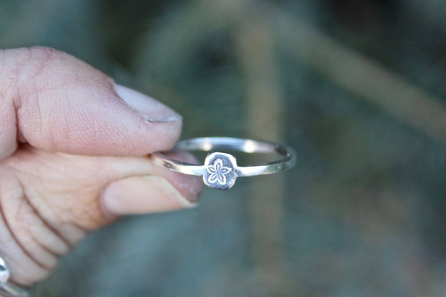 Sterling Silver Flower Ring