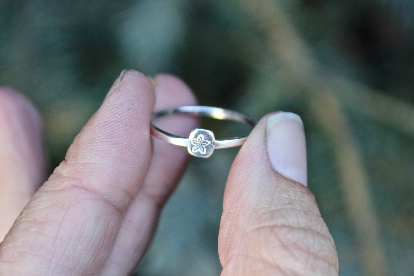 Sterling Silver Flower Ring