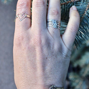 Runner Ring, Rings for Runners, Solid sterling silver stackable Runner's Rings, Running Rings, Run Love Ring, half marathon ring, minimalist