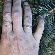 Marathon Ring, Rings for Runners, Solid sterling silver stackable Runner's Rings, Running Rings, Tiny Numbers, marathon jewelry, 26.2 Ring