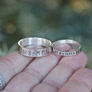 Men's Roman Numeral Date Ring in Sterling Silver