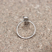Rectangle Fingerprint Ring