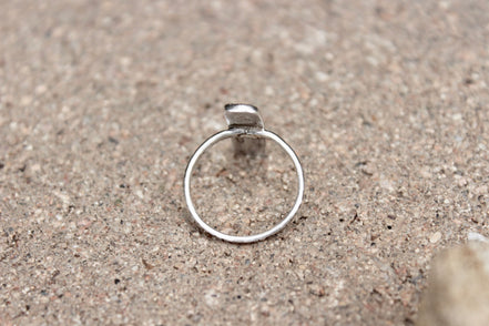 Rectangle Fingerprint Ring