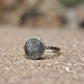 Fingerprint Ring in Sterling Silver with Textured Ring