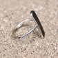 Rectangle Fingerprint Ring