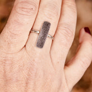 Rectangle Fingerprint Ring