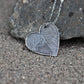 Two Fingerprints form a Heart Sterling Silver Necklace