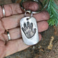 Real Child's Handprint Keychain