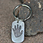 Real Child's Handprint Keychain