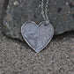Two Fingerprints form a Heart Sterling Silver Necklace