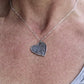 Two Fingerprints form a Heart Sterling Silver Necklace