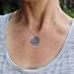 Two Fingerprints form a Heart Sterling Silver Necklace