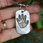 Real Child's Handprint Keychain
