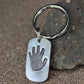 Real Child's Handprint Keychain