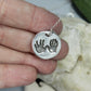 Two Hand Prints Charm in Sterling Silver