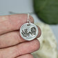 Two Hand Prints Charm in Sterling Silver