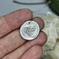 Two Hand Prints Charm in Sterling Silver