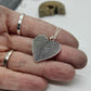 Two Fingerprints Heart Charm
