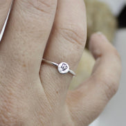 Zodiac Sign Ring in Sterling Silver