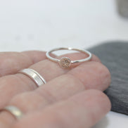 Paw Print Ring in Sterling Silver