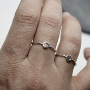 Paw Print Ring in Sterling Silver