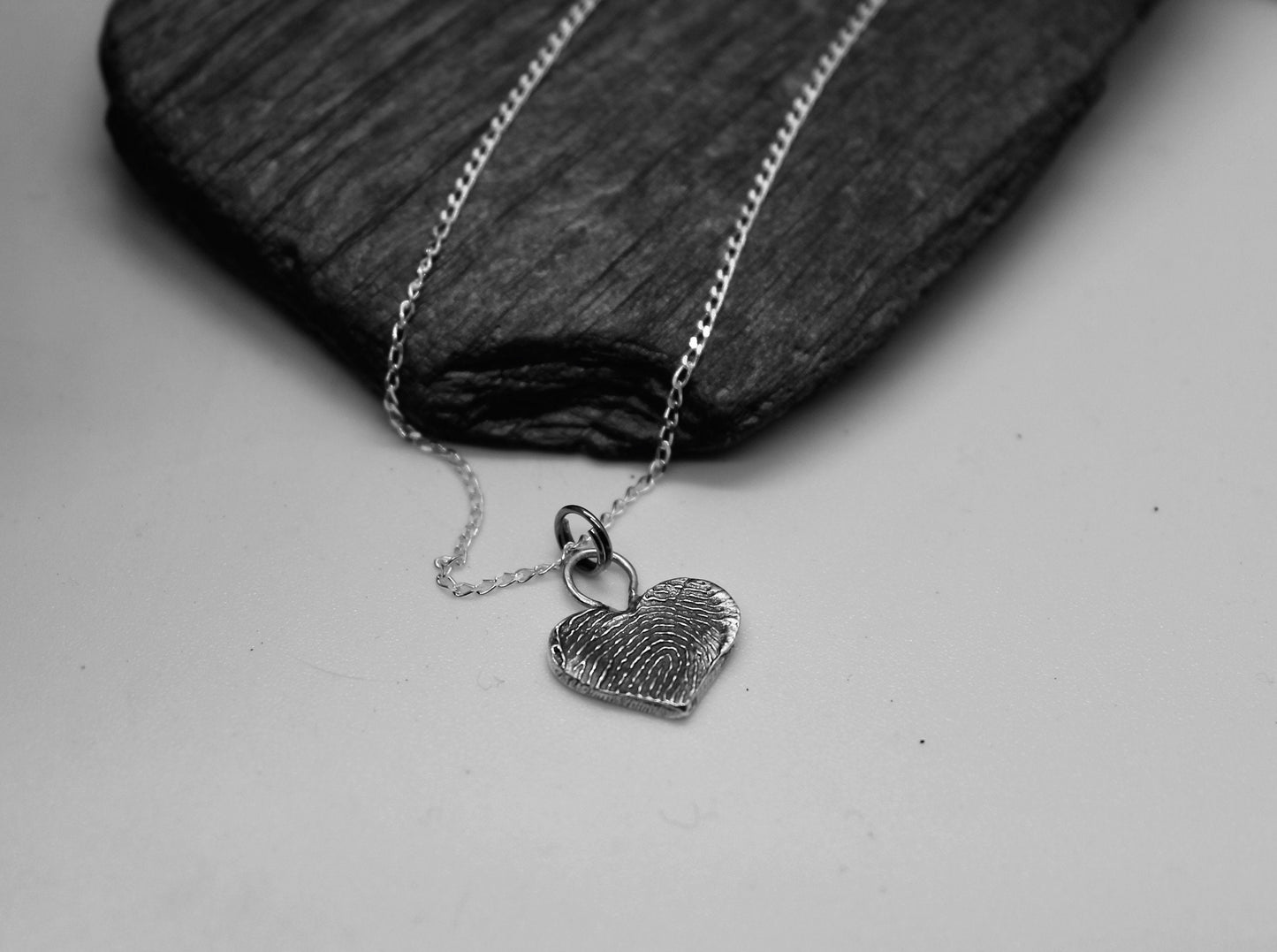 Small Heart Fingerprint Necklace