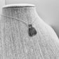 Small Sterling Silver Fingerprint Charm in Dog Tag Shape