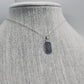 Small Sterling Silver Fingerprint Charm in Dog Tag Shape