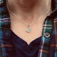 Small Slanted Heart Fingerprint Necklace
