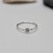 Zodiac Sign Ring in Sterling Silver
