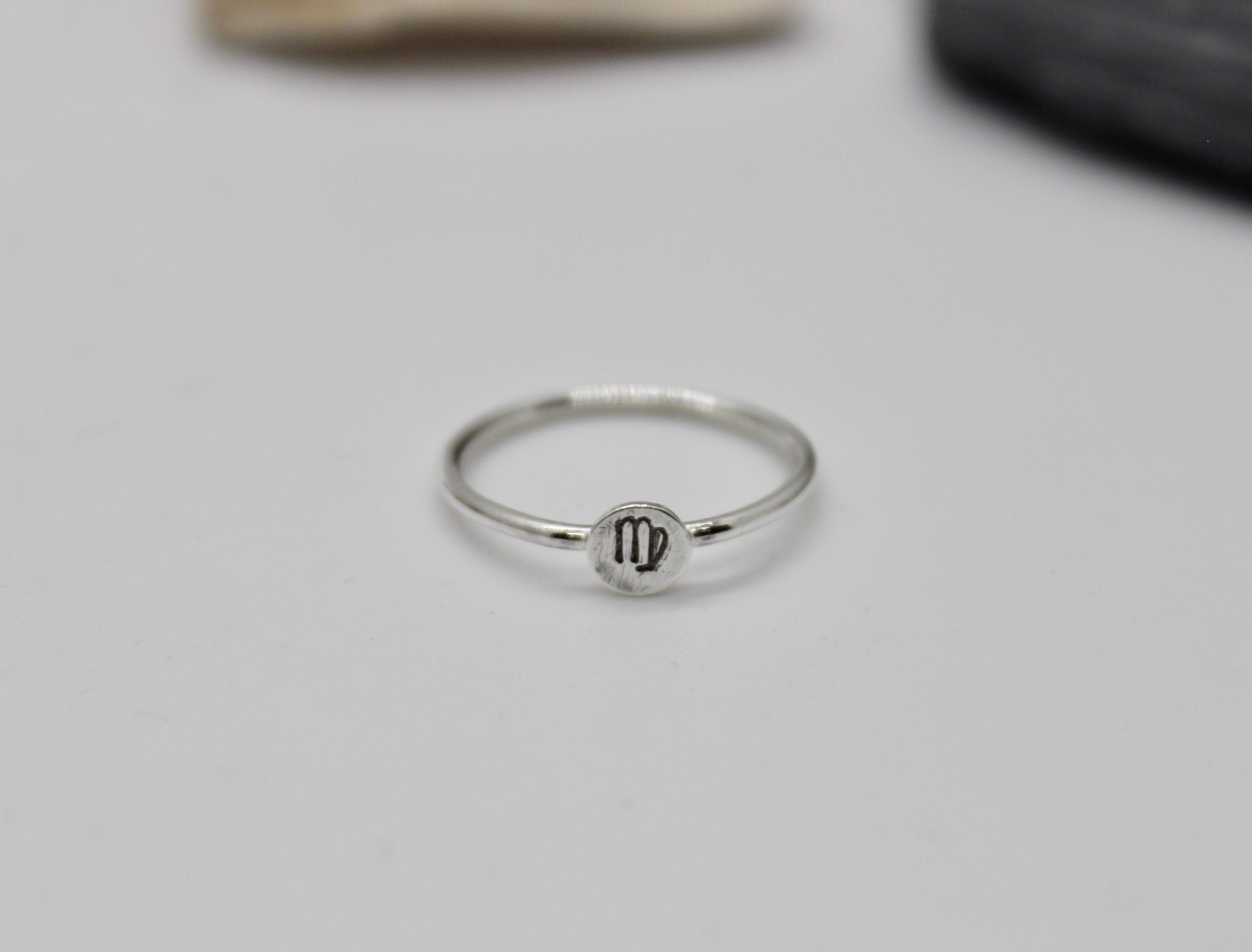 Zodiac Sign Ring in Sterling Silver