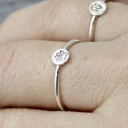 Paw Print Ring in Sterling Silver