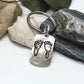 Real Footprint Keychain