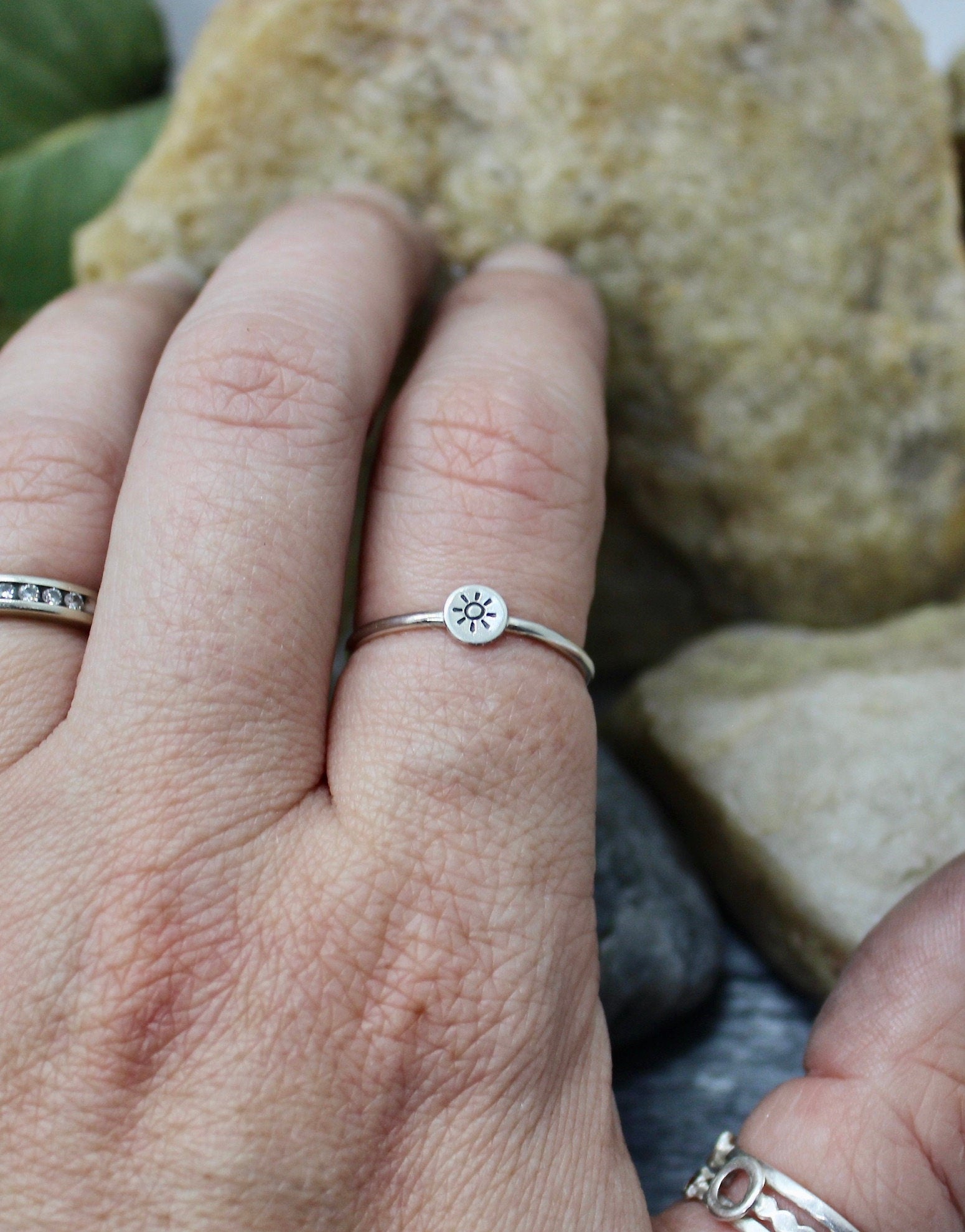 Sun Ring in Sterling Silver