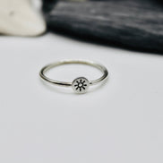 Sun Ring in Sterling Silver