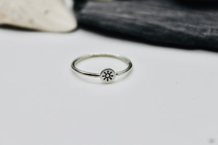 Sun Ring in Sterling Silver