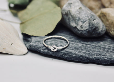 Sun Ring in Sterling Silver