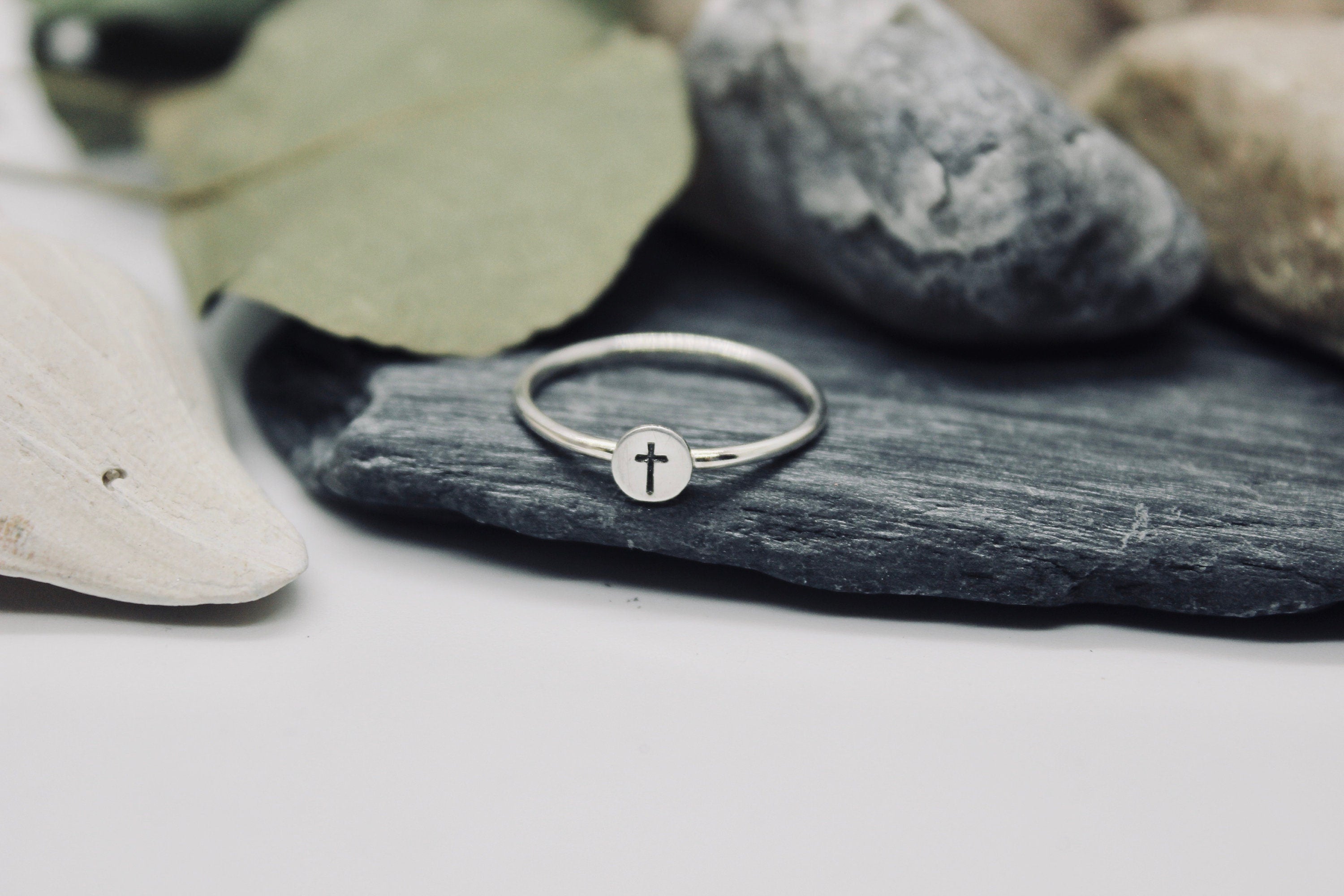 Cross Ring in Sterling Silver