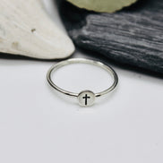 Cross Ring in Sterling Silver